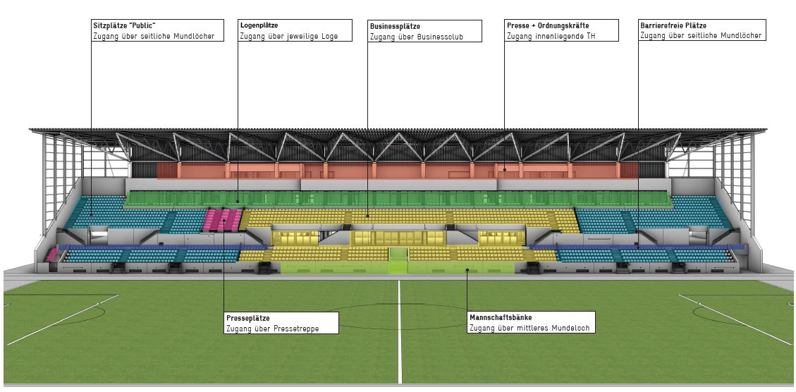 „Haupttribüne nimmt langsam aber sicher Gestalt an“