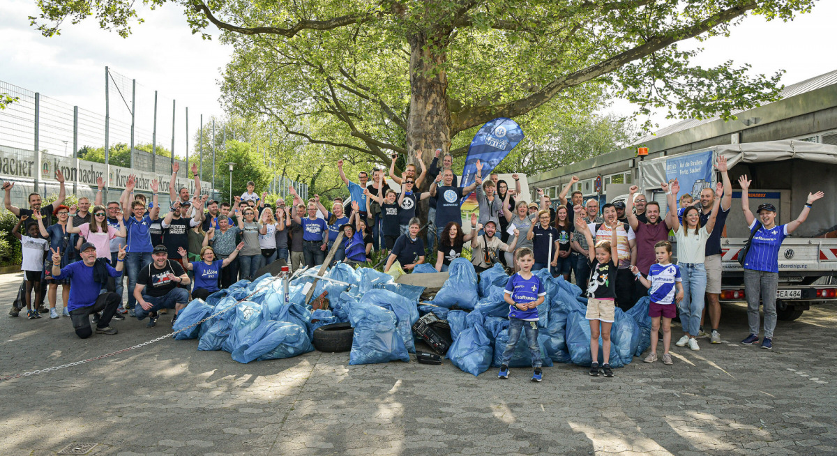 1. Clean-Up Day mit Krombacher ein voller Erfolg