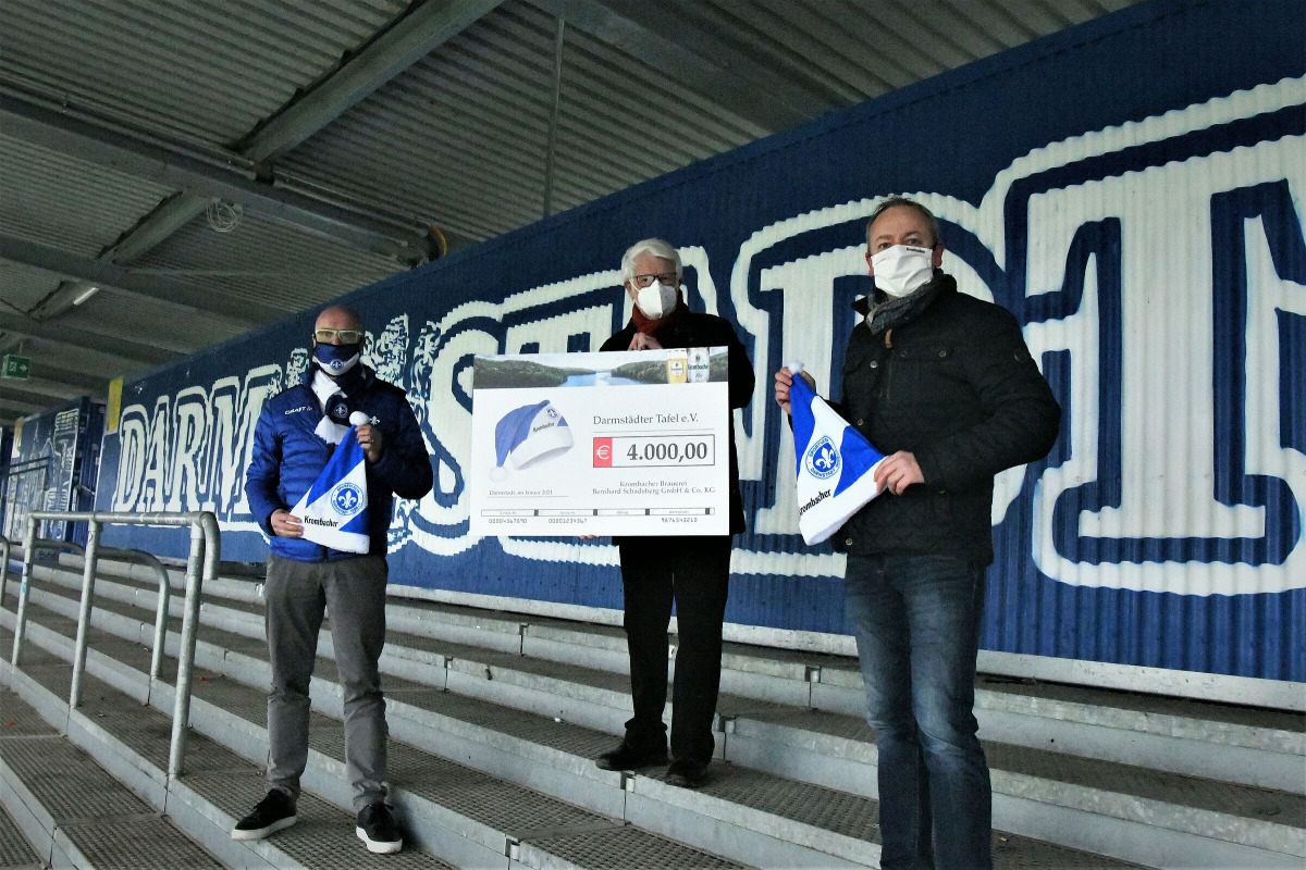 Krombacher Zipfelmützen: 4.000 Euro für Darmstädter Tafel