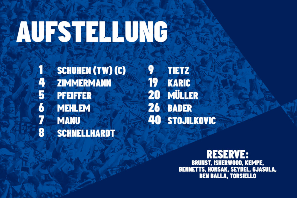 Aufstellung des SV Darmstadt 98 gegen den Karlsruher SC