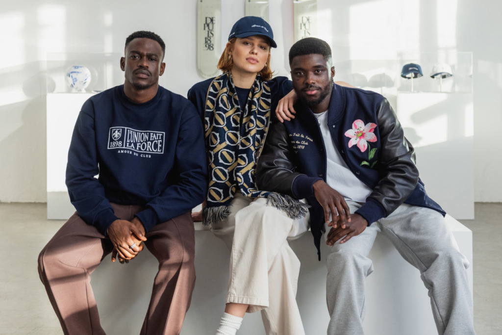 Braydon Manu und zwei Models präsentieren die neue Streetwear Kollektion vom SVD und Asphaltgold