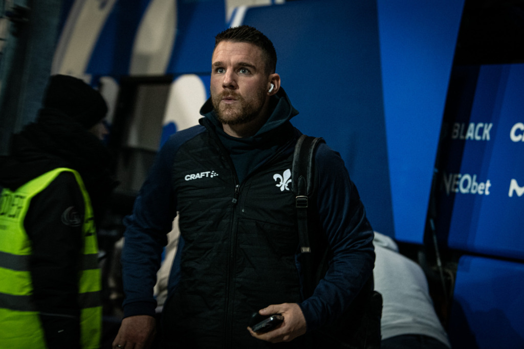 Marcel Schuhen bei der Ankunft vor dem Heimspiel gegen den 1. FC Köln