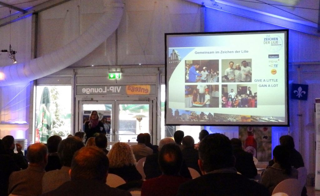 CSR-Frühstücksreihe der IHK beim SV 98 – 120 Gäste im VIP-Zelt