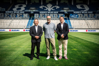 Nun auch auf dem Trikot präsent: Suzuki bleibt Premium- und Mobilitätspartner des SV 98