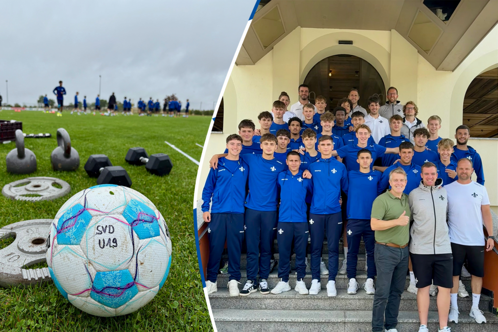 Collage von Bildern des Trainingslagers der U19