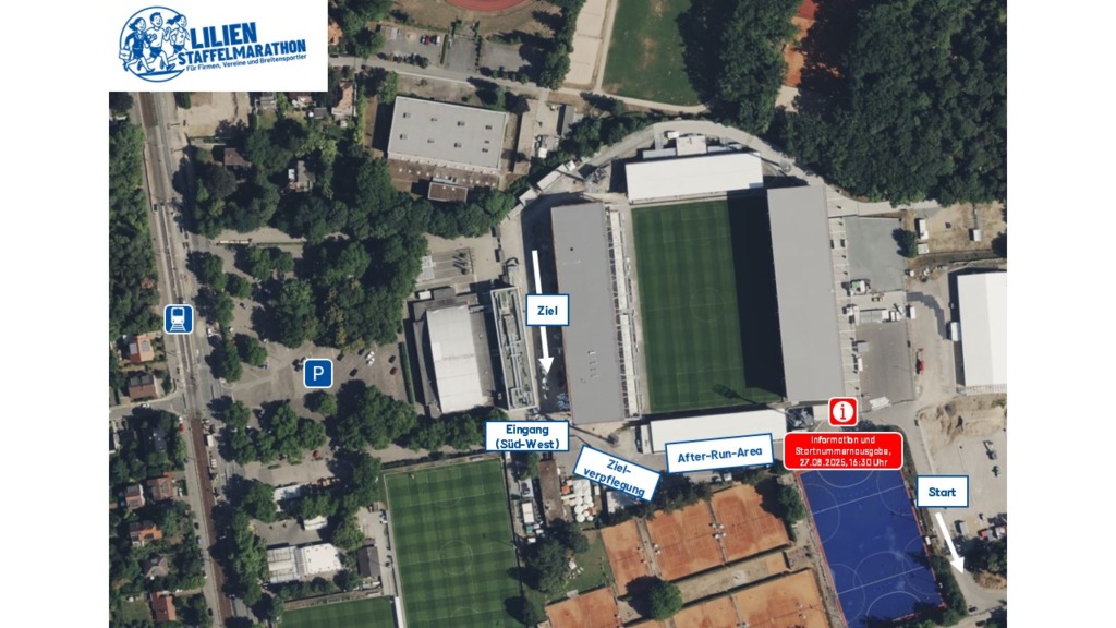 Der Übersichtsplan zum Staffelmarathon