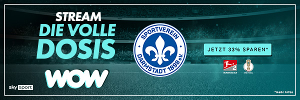 WOW Sportangebot für Fans des SV Darmstadt 98: Jetzt 33 % sparen.