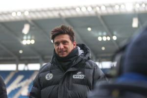 Wagner Vincent (SV Elversberg, Chef-Trainer) vor dem Spiel,