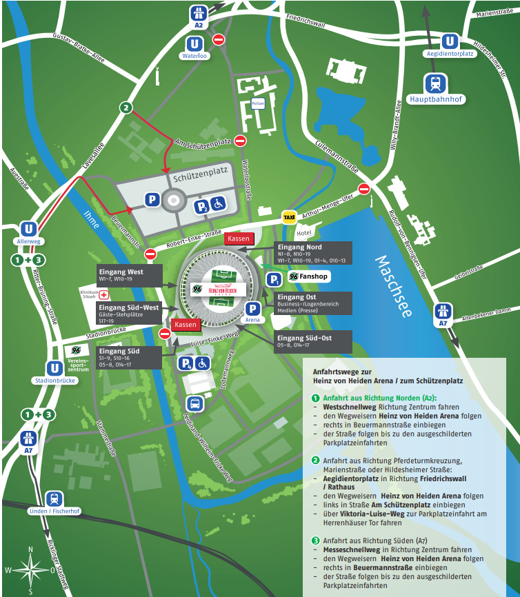 Parkplatzplan Hannover 96