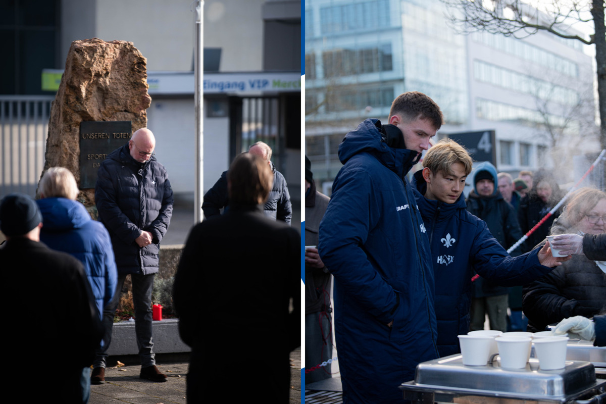 Remembering the dead | Darmstadt players support food distribution