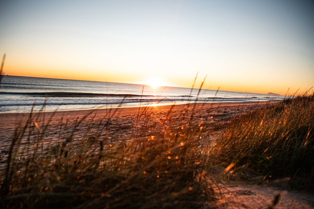 Der Sonnenaufgang in El Saler.