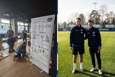 Ersthelfer-Initiative im Stadion | Lilien bekommen doppelten Zuwachs