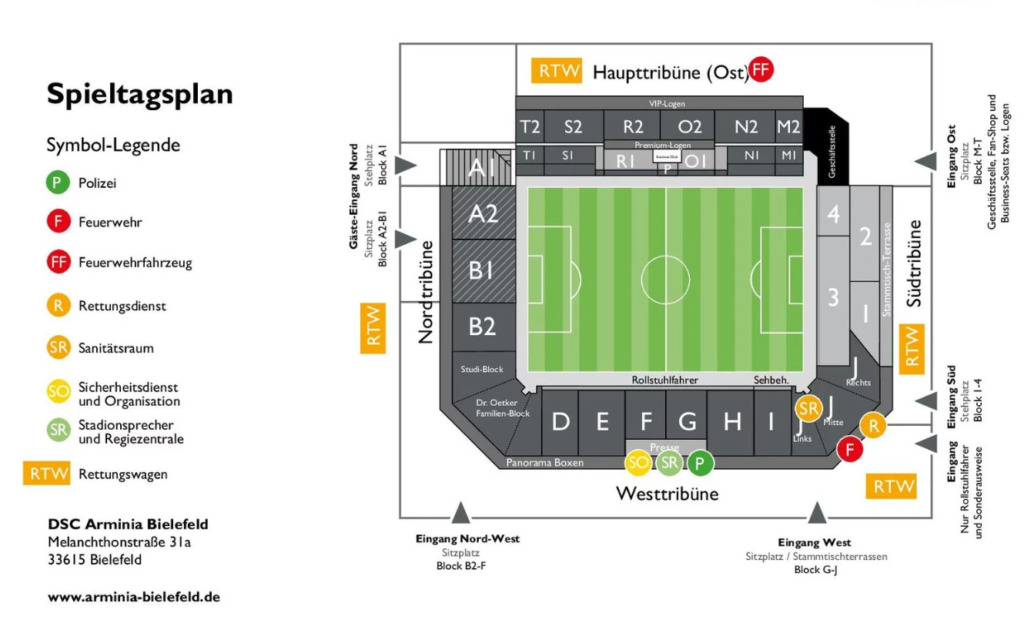 Stadionplan SchücoArena