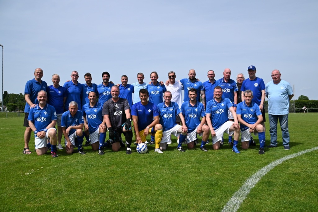 Die Traditionsmannschaft im letzten Spiel in Hahn